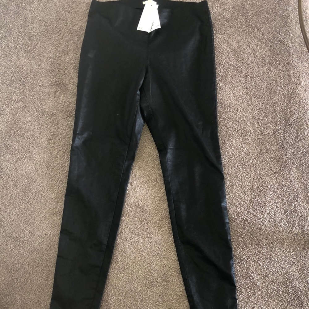 Black Pleather Leggings